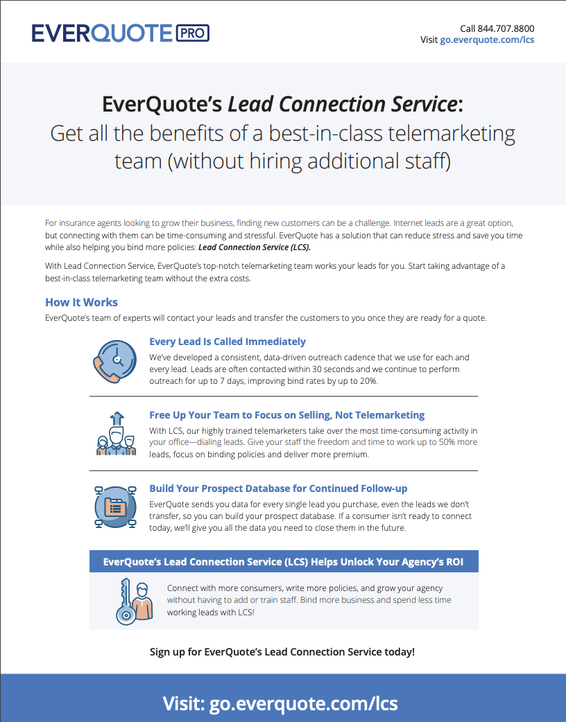 Insurance Agent Resources EverQuote Pro